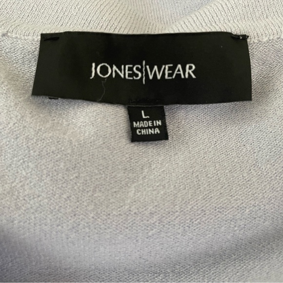 Jones Wear Lavender Purple Cardigan Sweater Size L - Picture 5 of 5